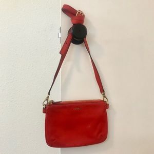 Fossil Memoir Small Red Crossbody Bag